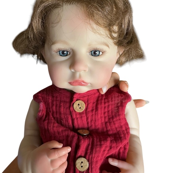 New 18Inch Girl Cameron Whole Body Silicone Vinyl Bebe Reborn Dolls 3D Painted - Picture 3 of 7